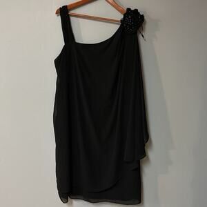 Women Size 18 Black Dressbarn Collection Dress 100% polyester  Great condition